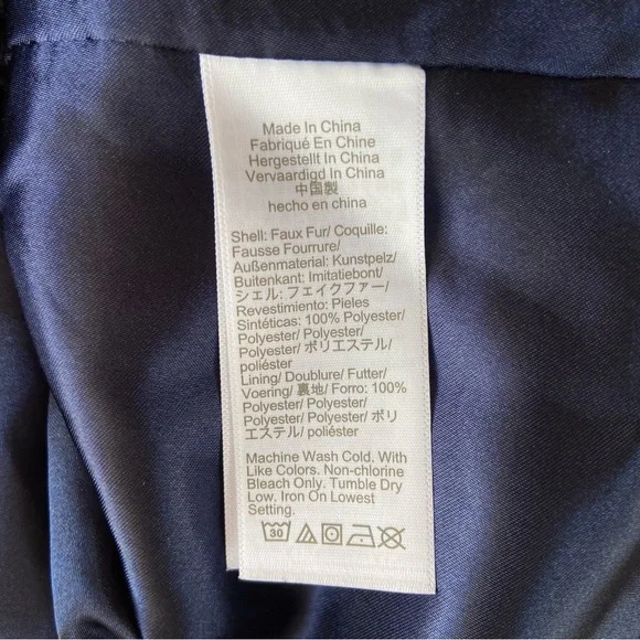 J. Crew Teddy Sherpa Black Double Breasted Coat #BA548 Medium Petite - Picture 7 of 8